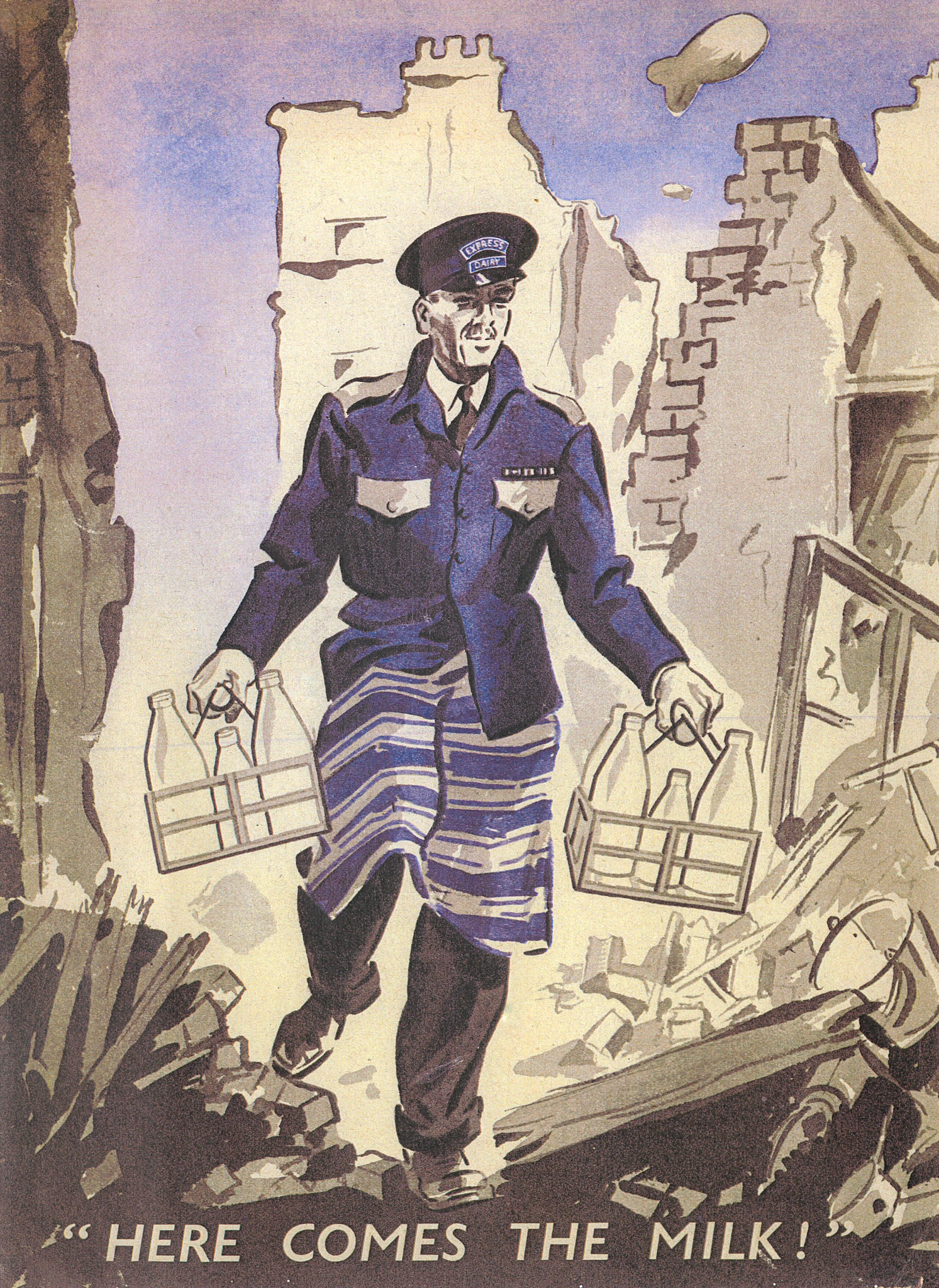 1940s Express in WWII, unknown artist (Courtesy Paul Luke)