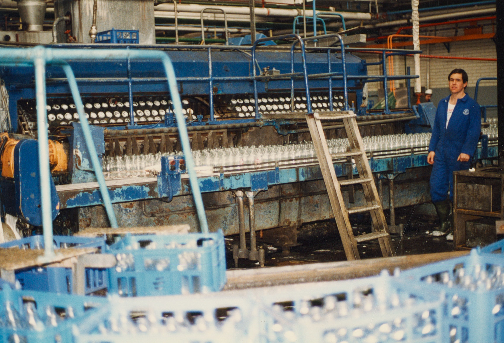 1980s Bromley Processing bottling line. (Pictures by Reg Ball, on loan from Colin Bristow)