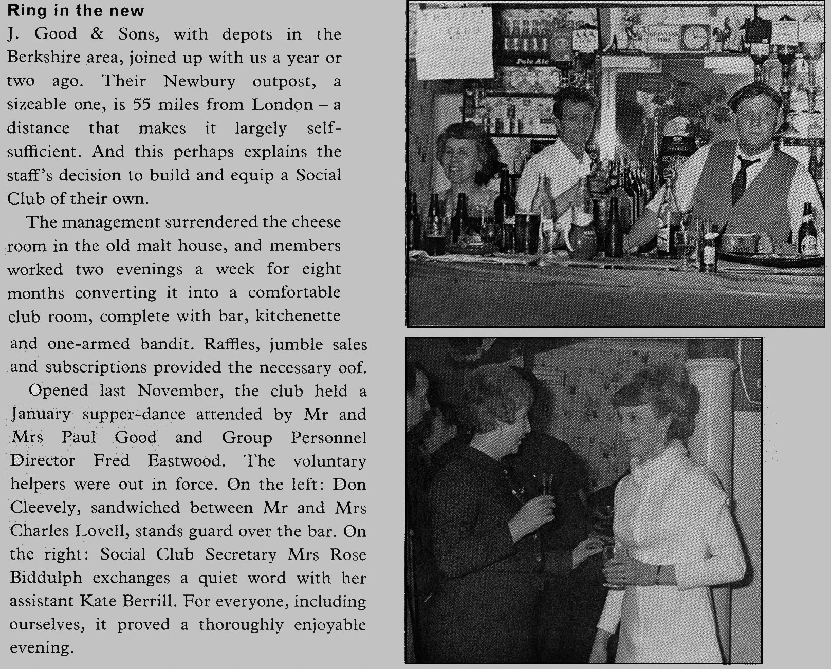 1968 Newbury Depot build their own Social Club. (Express News Spring)