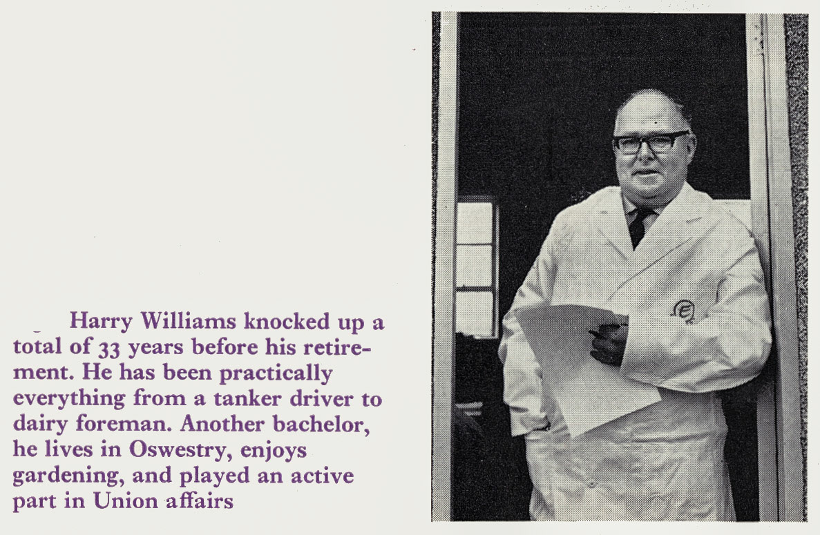 1970 Ruyton Dairy Foreman Harry Williams (Courtesy Doreen Williams)
