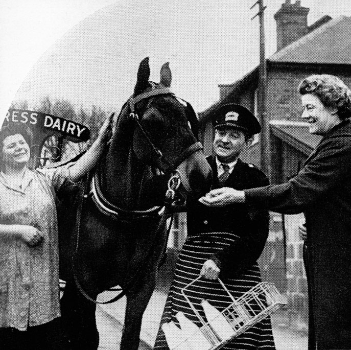 19?? Express News 'Do you Remembe' feature-Morden residents say farewell to Jimmy, the last of the horse-drawn rounds