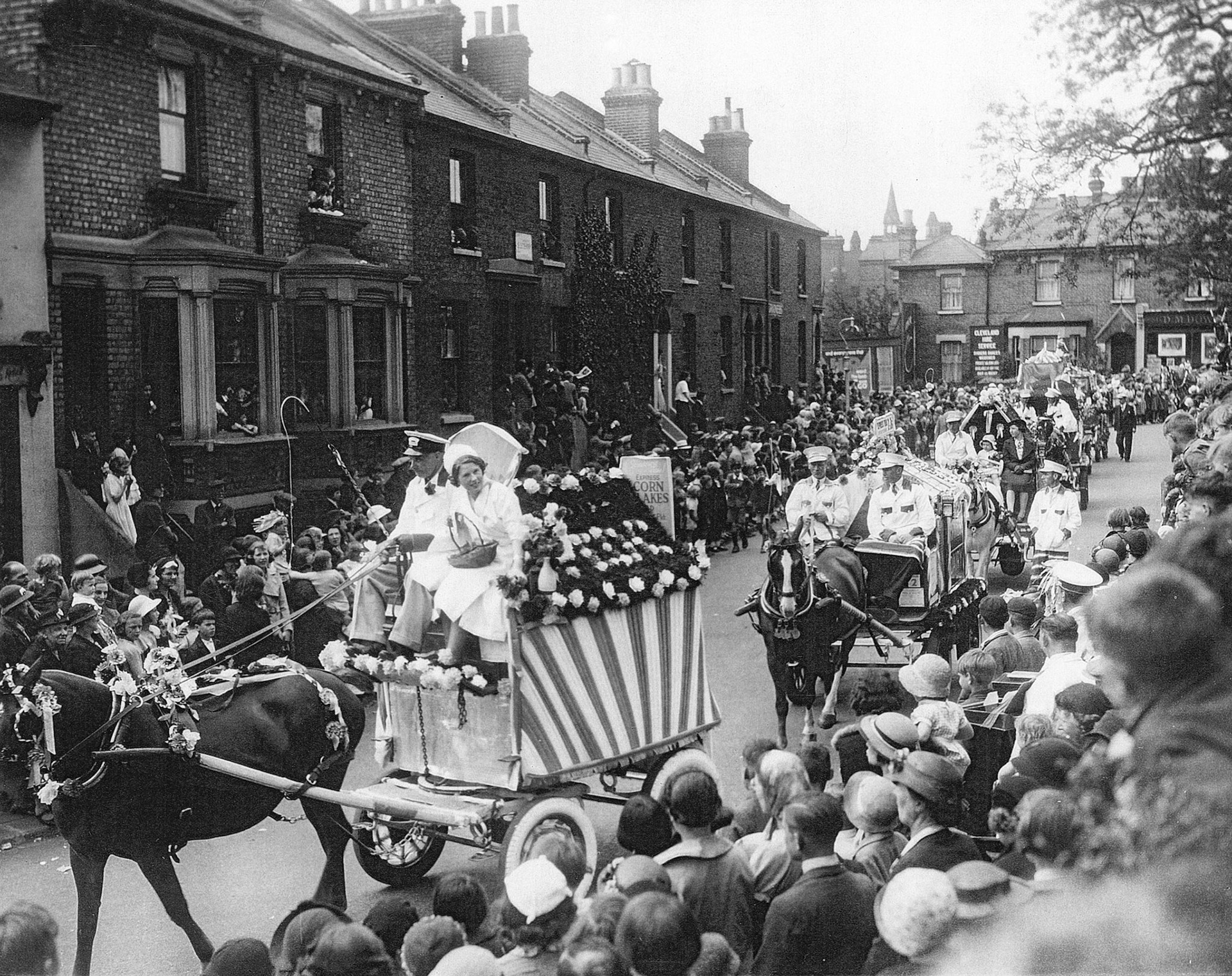 1930s? Parade, unknown location. (Courtesy Paul Luke0