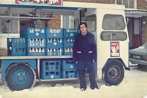 1978 Stonebridge Park in the snow that winter. David Birnbaum comments "I worked at four different depots: West Hampstead, (opposite the Underground station) Northwood Hills (on the Pinner Road), Wembley (Woodside End in Alperton) and lastly, Tithe Farm (on the A41 near Fiveways Corner). I liked the job, it kept me fit; the only way to make it pay was to work seven days a week." (Courtesy David Birnbaum)