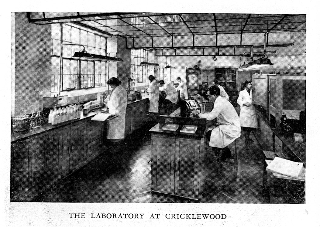1954 Cricklewood Laboratory. (Express Salesman's Manual Fourth Edition)