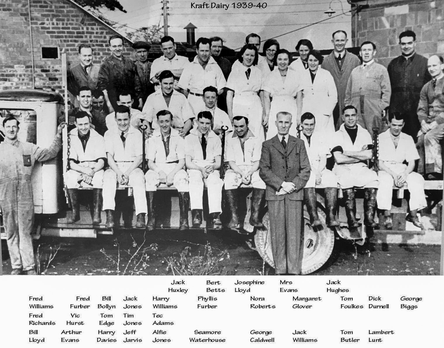 1939-40 Ruyton Staff, under Kraft Foods. (Courtesy Margaret Lycett, Ruyton Revisited FB Group)