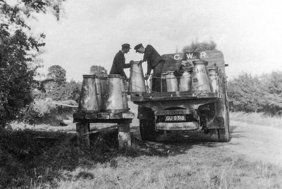 1930's? G.W.R. direct milk collection from farms, possibly Shropshire. (Courtesy Lin Keska)