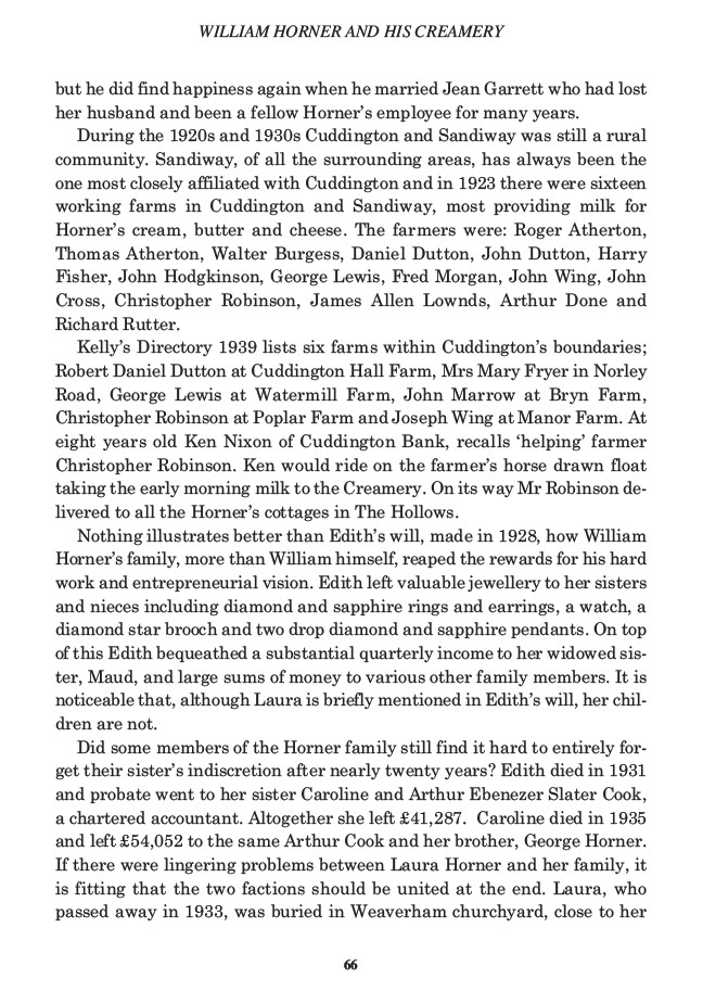 William Horner and his Creamery, Jill King