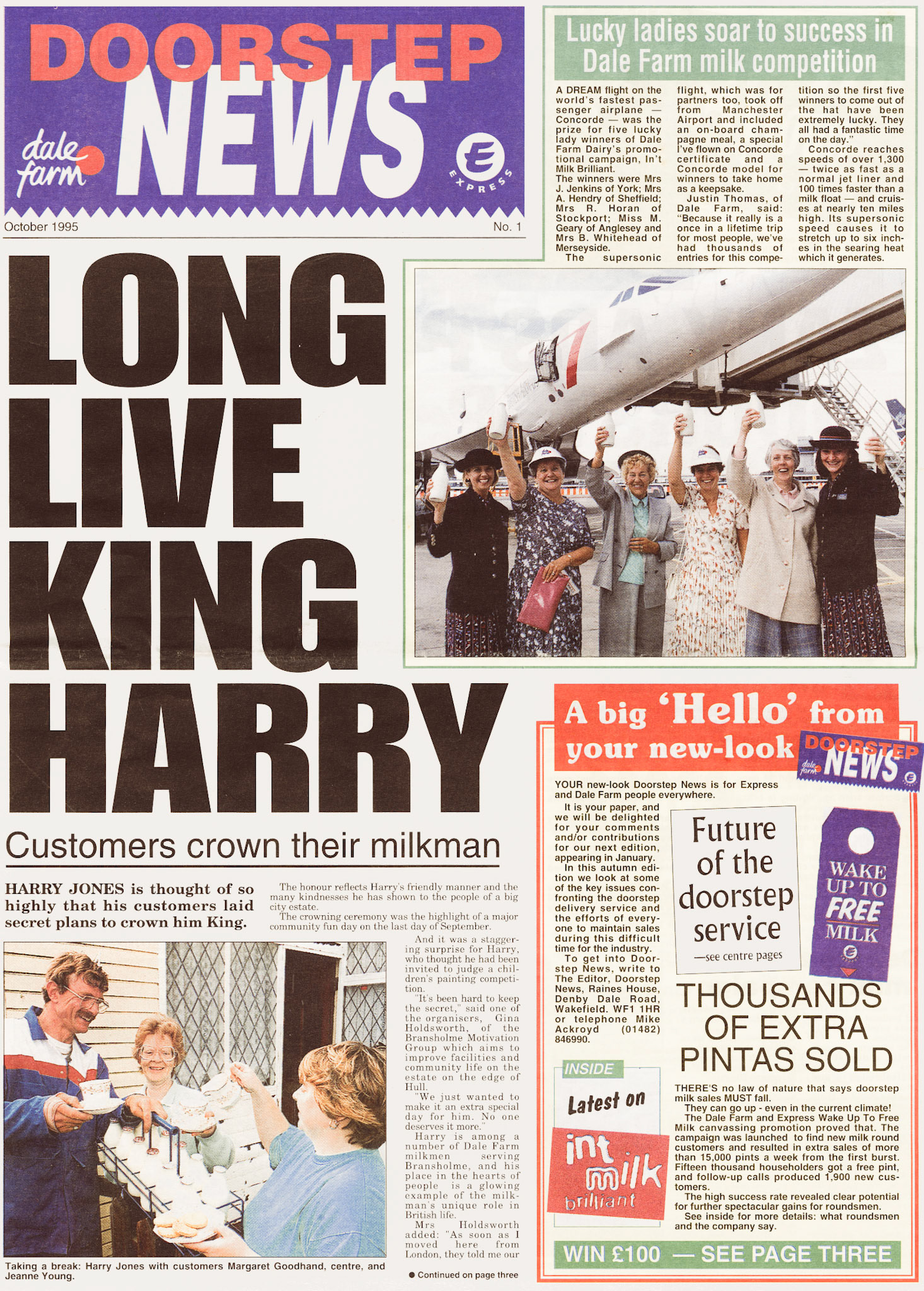 1995 Doorstep News from Dale Farm and Express (Courtesy Michael Aldread)