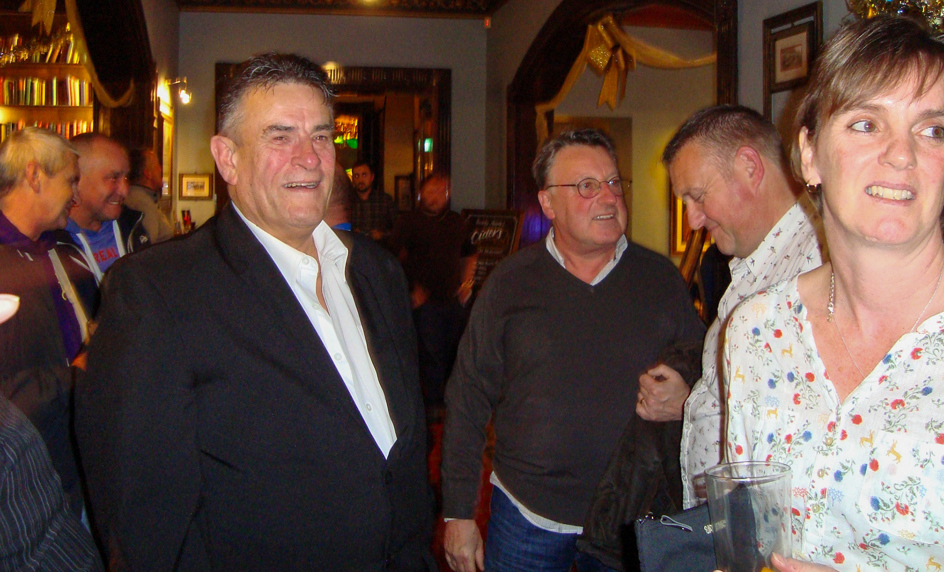 2015 Exeter Staff Reunion. Steve Avans, Jimmy Reid, Stuart Hund and Jackie Ditchburn. (Courtesy Phillip Budd)