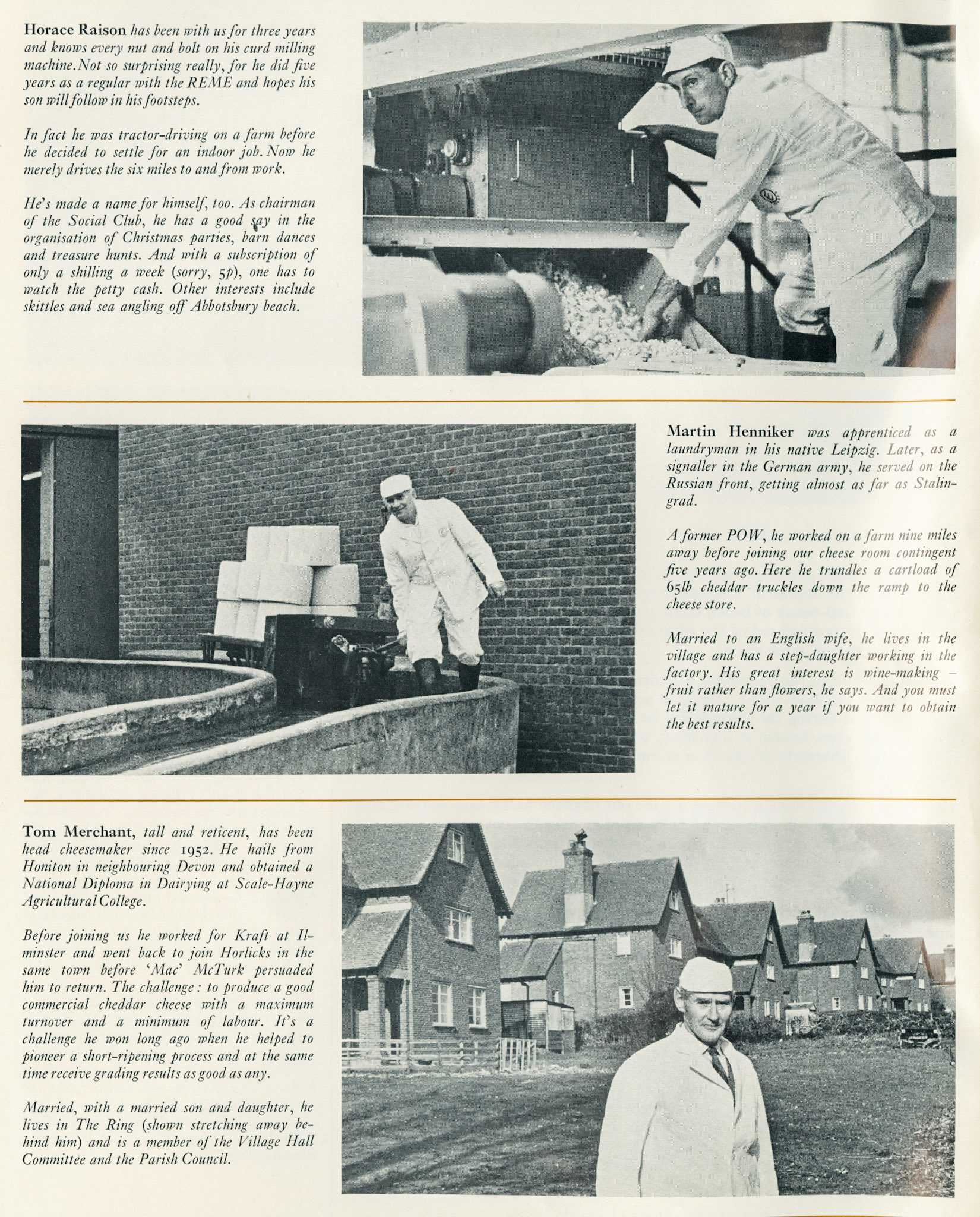 1971 Bladen Dairy/ Milborne St Andrew in cheesemaking times