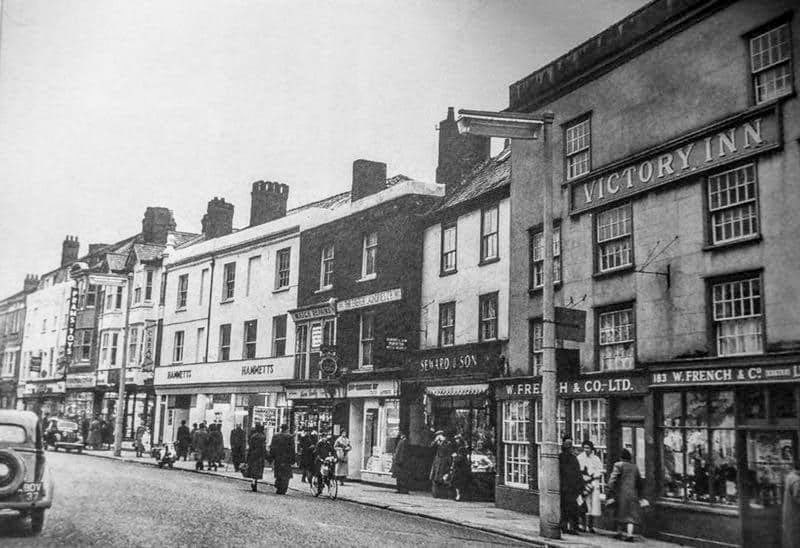1950's Hammetts, Exeter. Mike Chrichard comments "Hammetts Dairies, Sidwell St - blast from the past, Dad worked here before moving to Exhibition Way." Debbie Ridgway commented "My Dad Gordon Tootell started there in the mid 1950’s, finished at Exhibition Way 38 years later, on retirement. He retired just before Northern Foods took over. They shut it 6 years later!" (Courtesy Mike Chrichard)