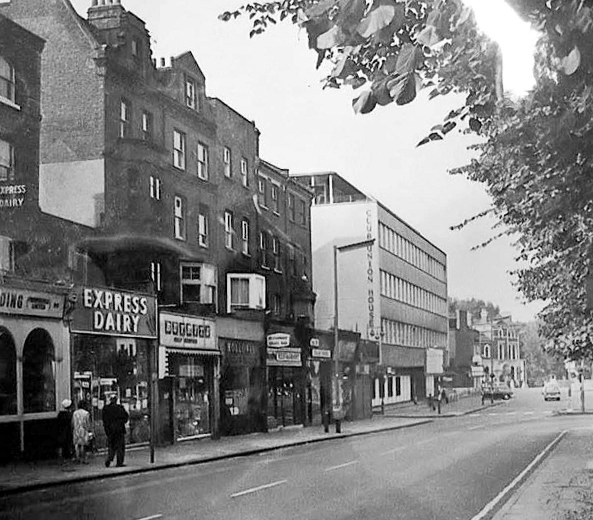 1960's Highbury Express Shop in 245 Upper Street, Depot behind in Swan Yard (Courtesy Michael Aldread)