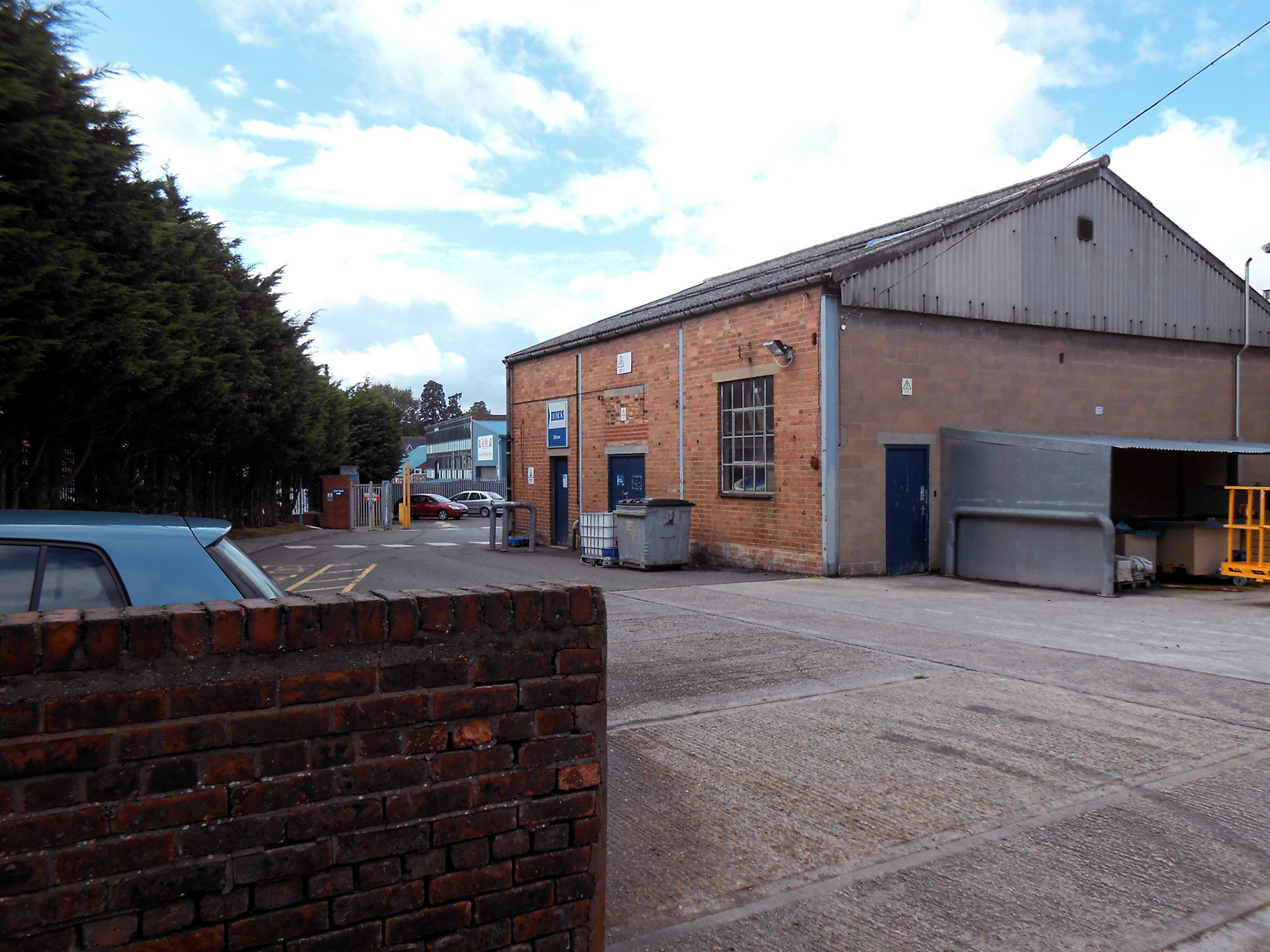 1980's Minsterley Creamery. Martin Jones comments "General and Engineering Stores"