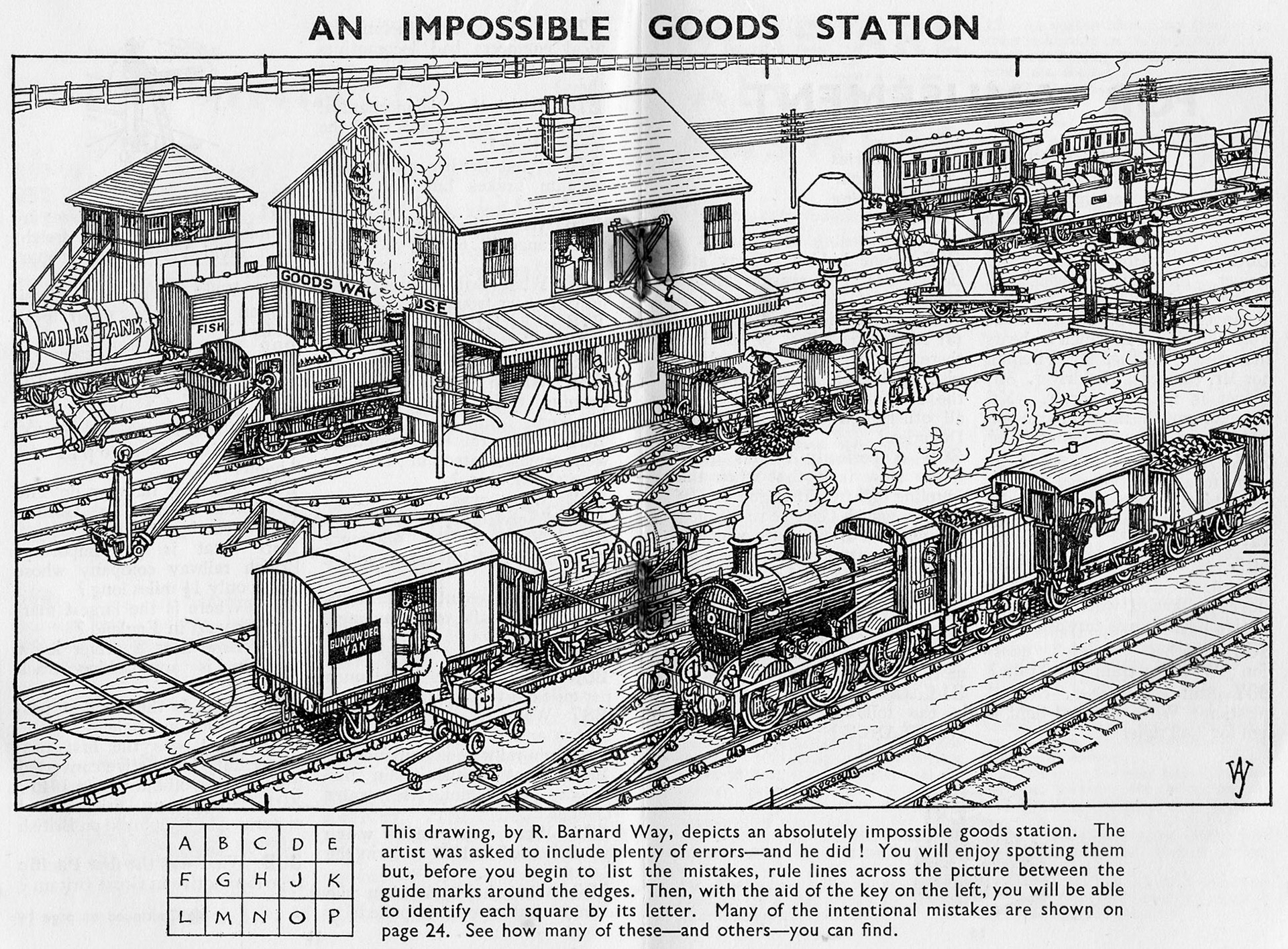 1946-8 Test your railway knowledge by finding the mistakes in this picture, from the Great Western Trust archive. (Courtesy Didcot Railway Centre FB)