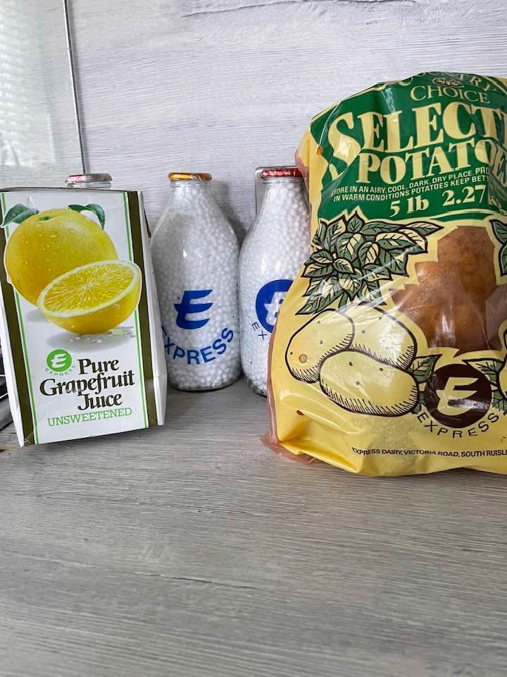 2026 Leslie Croxford's great collection of Express Dairy memorabilia (Courtesy Leslie Croxford)