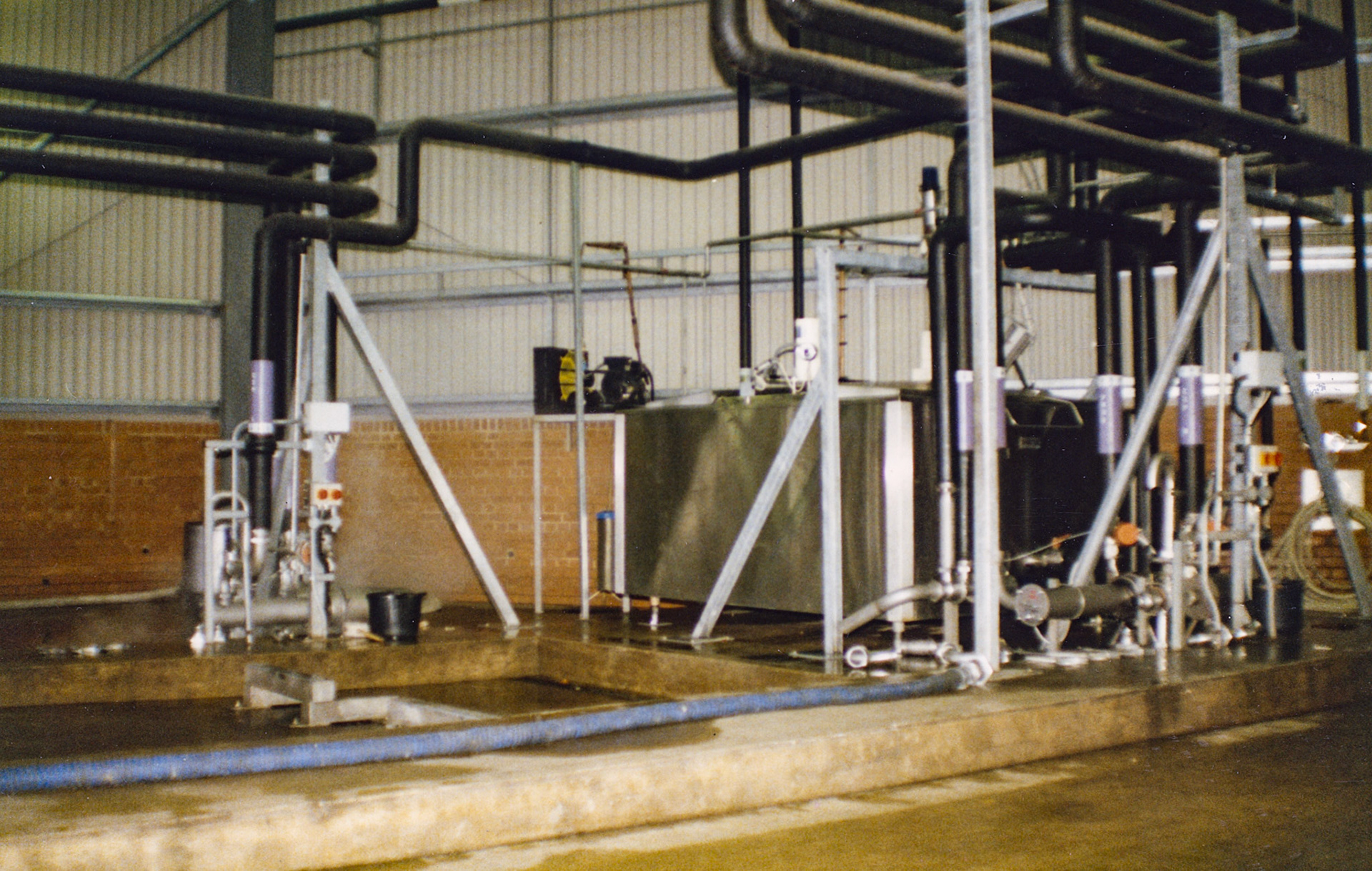 1980s Exeter Processing-silo and milk reception construction. (Pictures by Syd Johnston, presented by his son Ian via Teresa Heal)