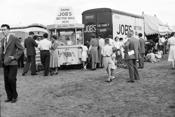 1960's? Job's Dairy-High Wycombe Show, on The Rye (park in the town centre). (Courtesy Gerald Croxford)