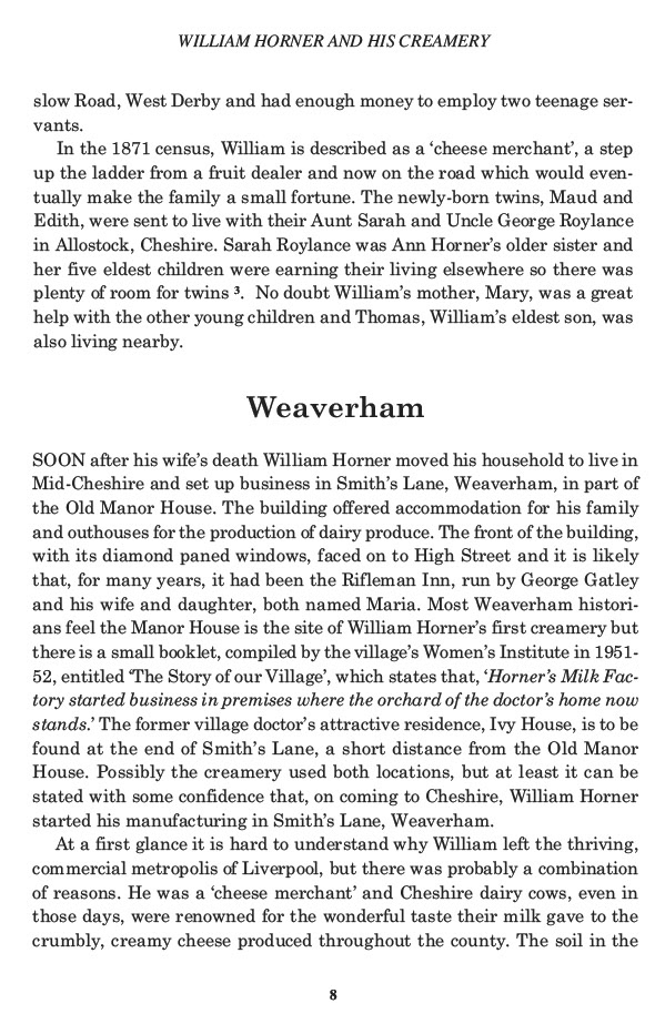 William Horner and his Creamery, Jill King