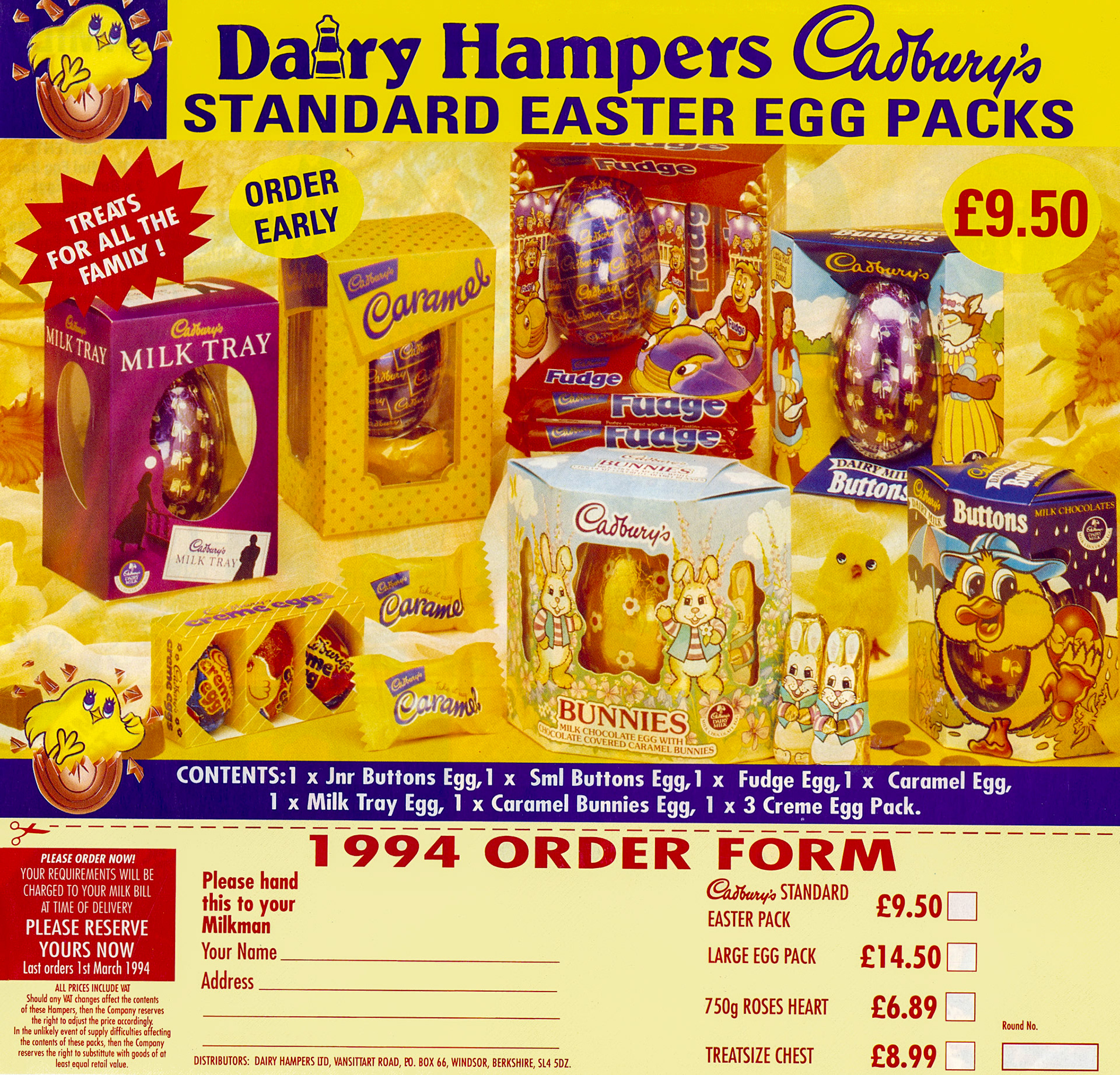 1994 Easter promotion leaflet (Courtesy Paul Luke)