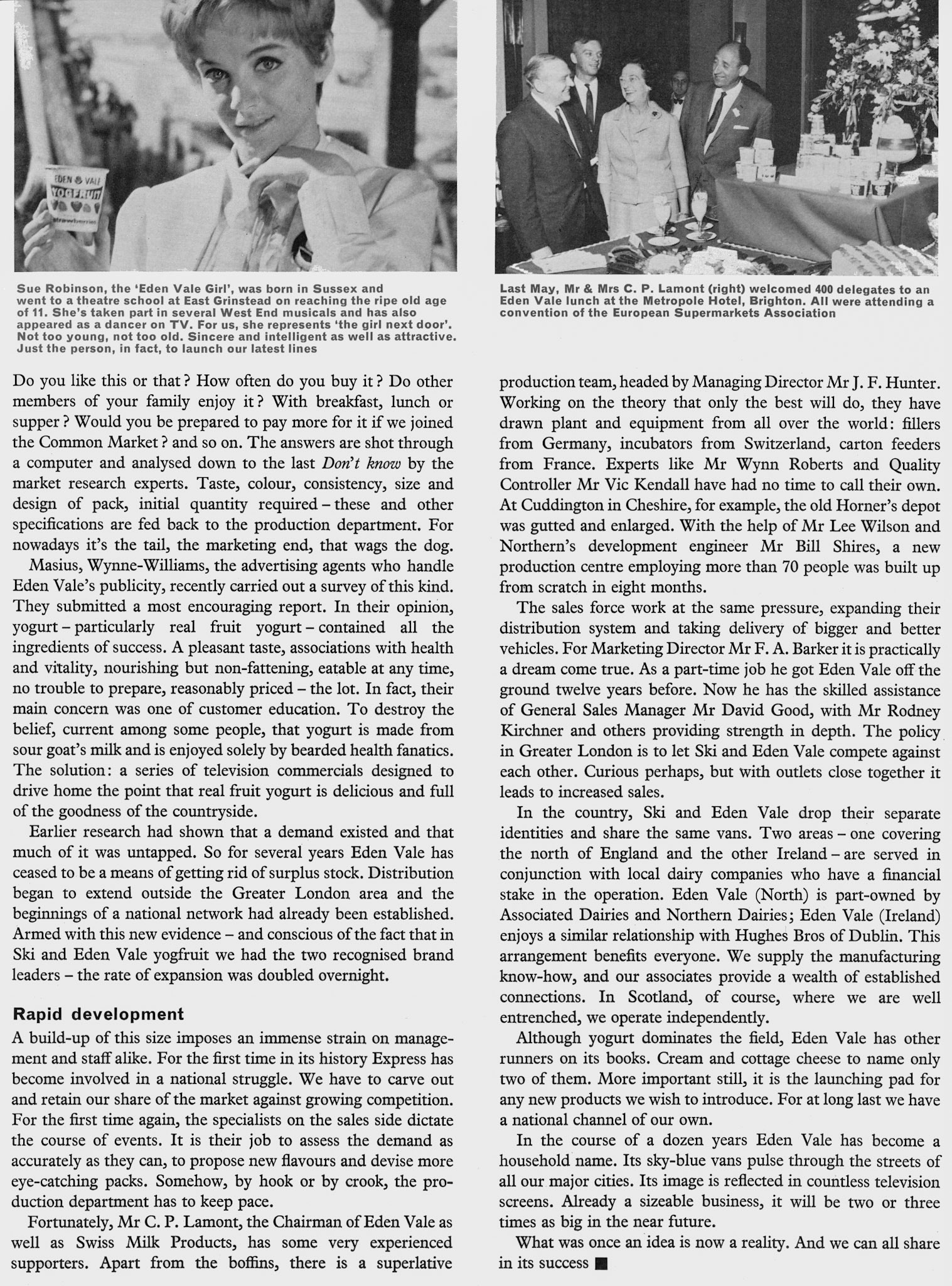 1967 Eden Vale story so far...  (Express News Summer)