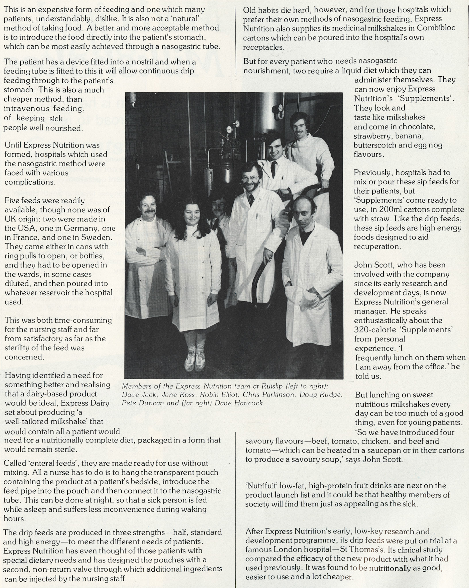 1983 Express Nutrition, based at South Ruislip