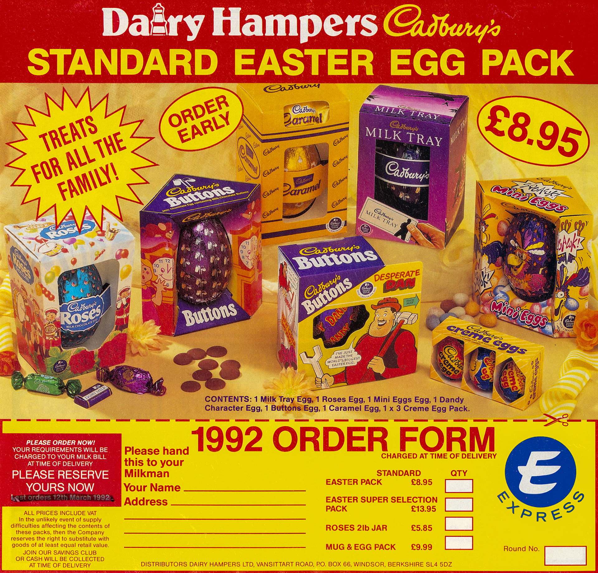1992 Easter promotion leaflet (Courtesy Paul Luke)