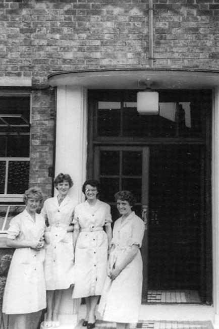 1950's? Female staff at Chesterfield Dairy. (Courtesy John Cuttriss)