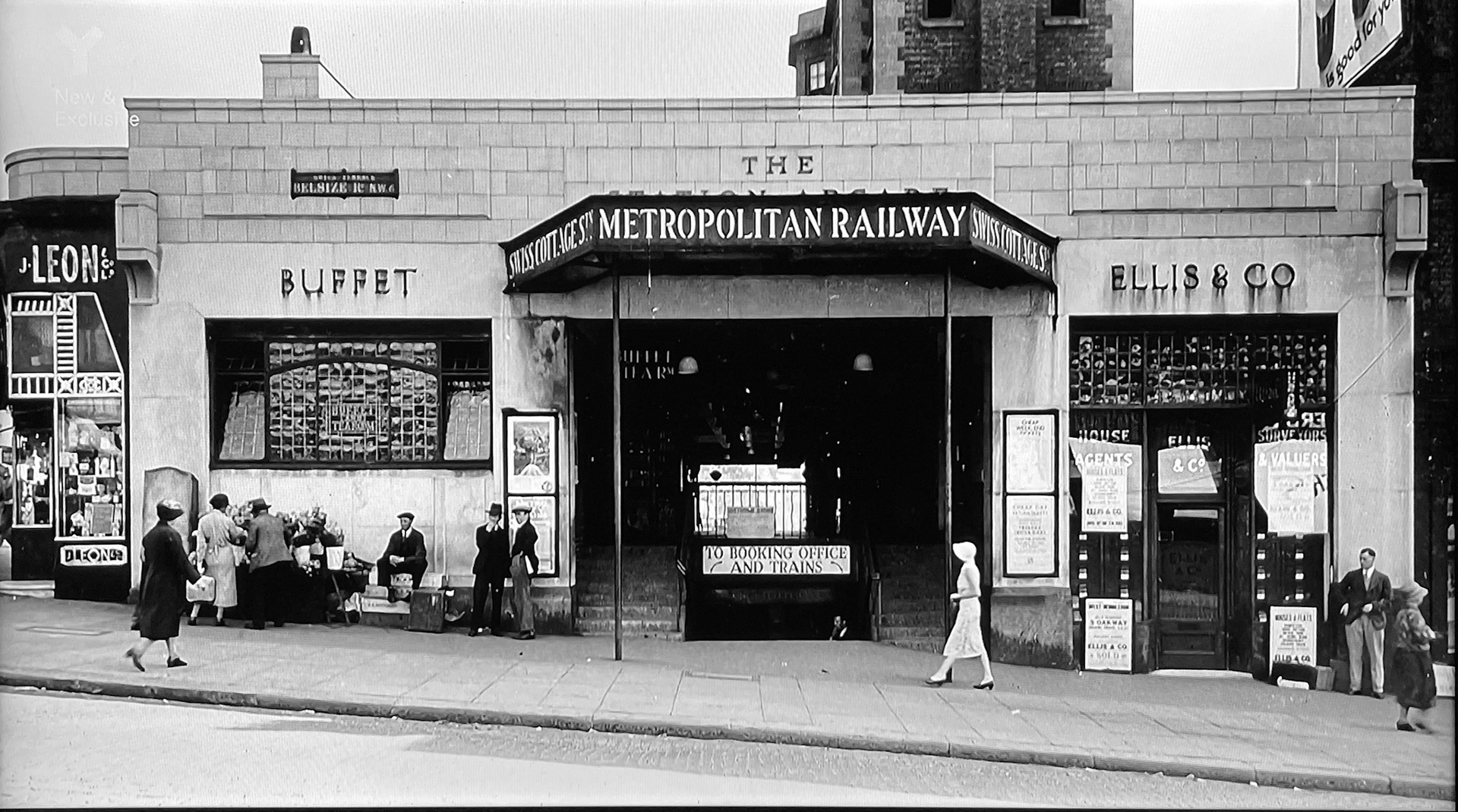 1870's Swiss Cottage station was built for the Metropolitan Railway in 1868, just five years after the London Underground opened in 1863, almost the same time as Express Dairy was founded. Spiers and Pond started in 1858 when they built the ‘Cafe de Paris’ in Australia, and then spotted an opportunity to provide refreshment facilities in London, where they built refreshment rooms around the network. (Stills from Secrets of the London Underground' UKTV)