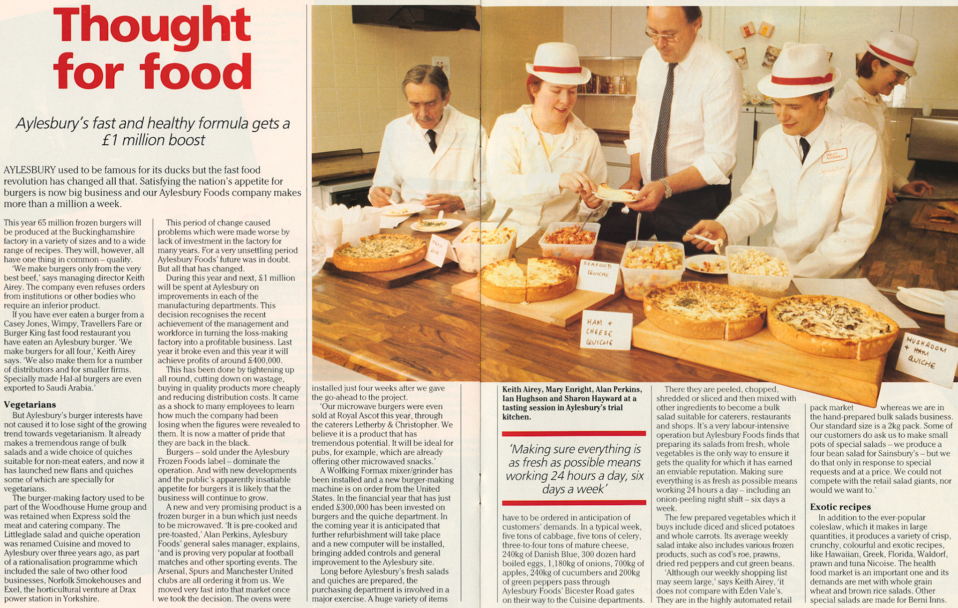 1986 Aylesbury Foods operation