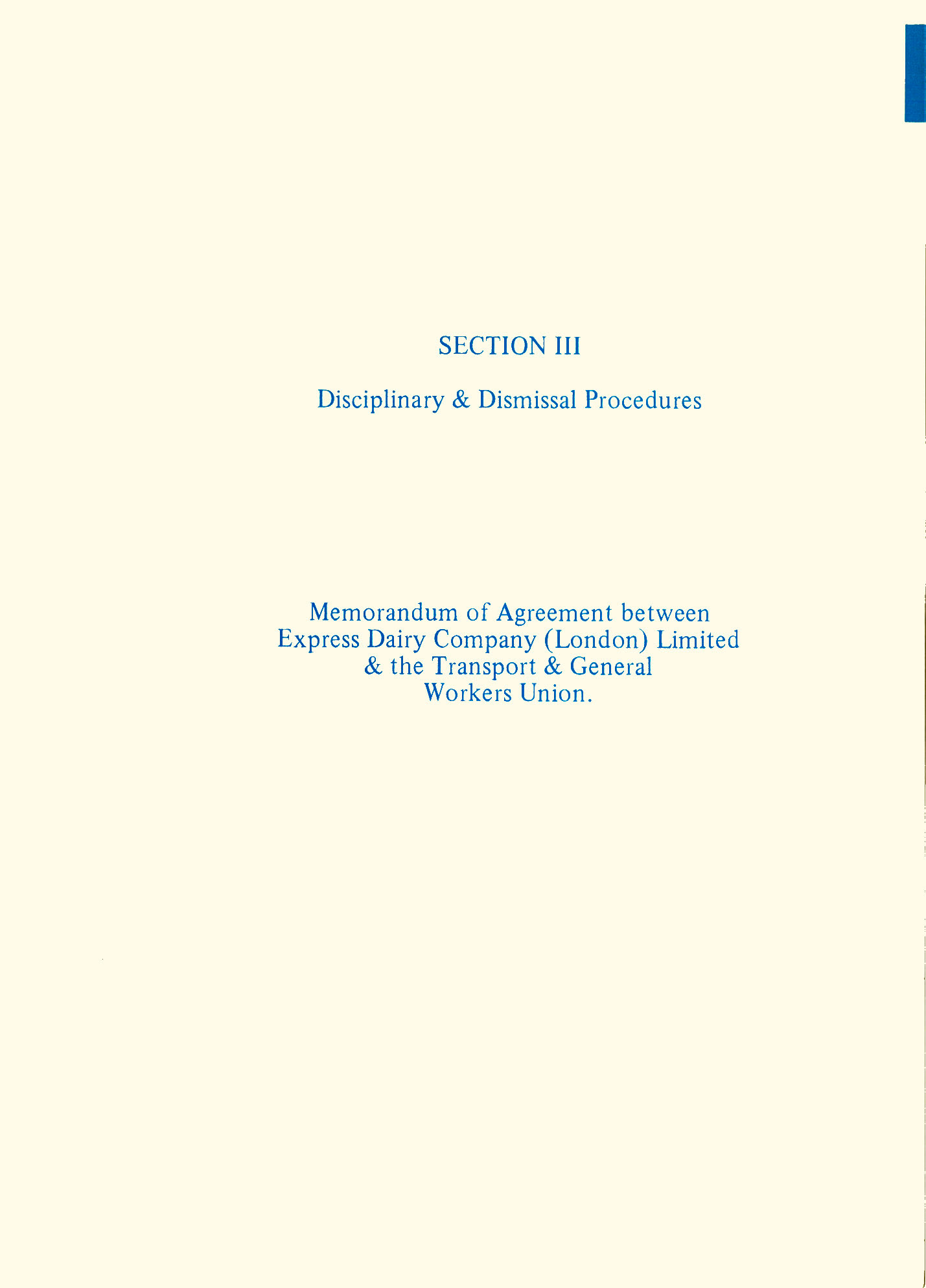 1970's? Procedures &amp; Instructions for Retail Staff, P19 (Express Dairy Tales collection)