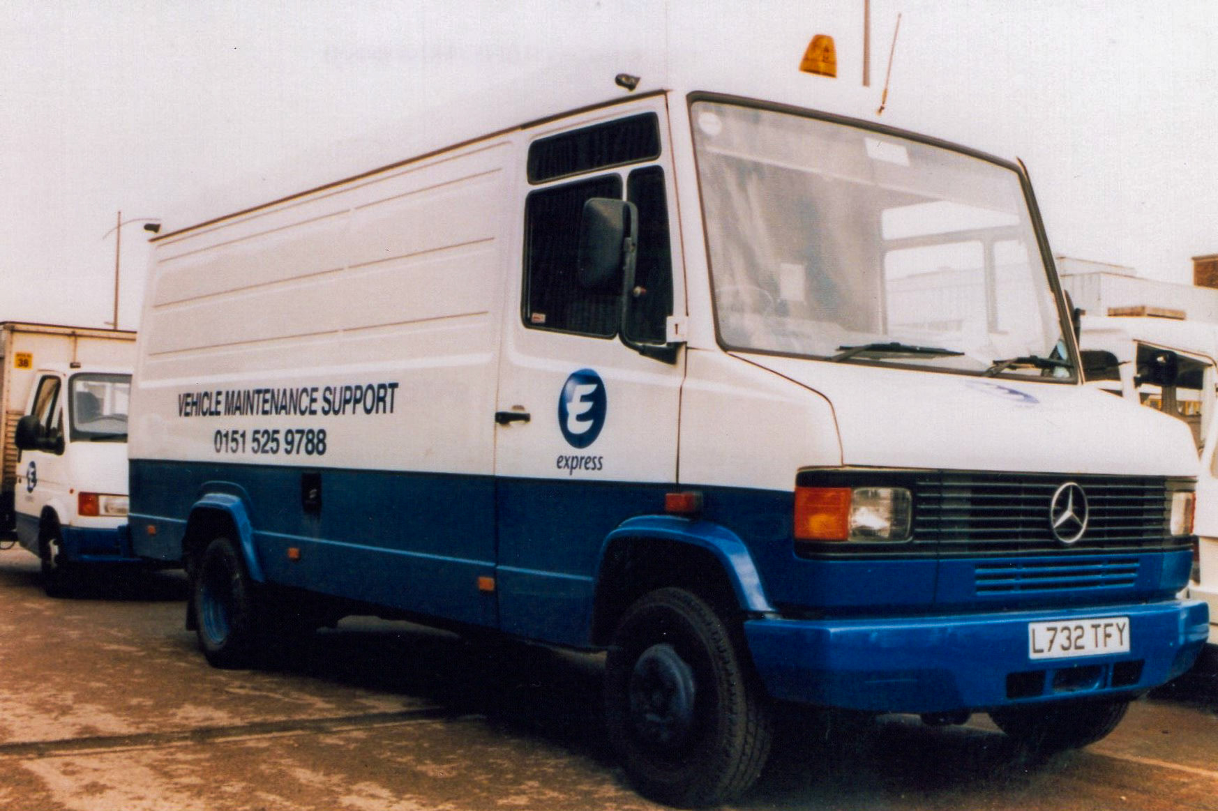 1993 Reg Liverpool-based Mercedes mobile vehicle maintenance van. (Courtesy Michael Aldread)