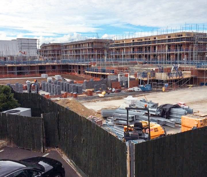 2016 Steve Wildey comments "A view from Hartley House looking over the South Ruislip Express Dairy site in 2016" (Courtesy Steve Wildey)
