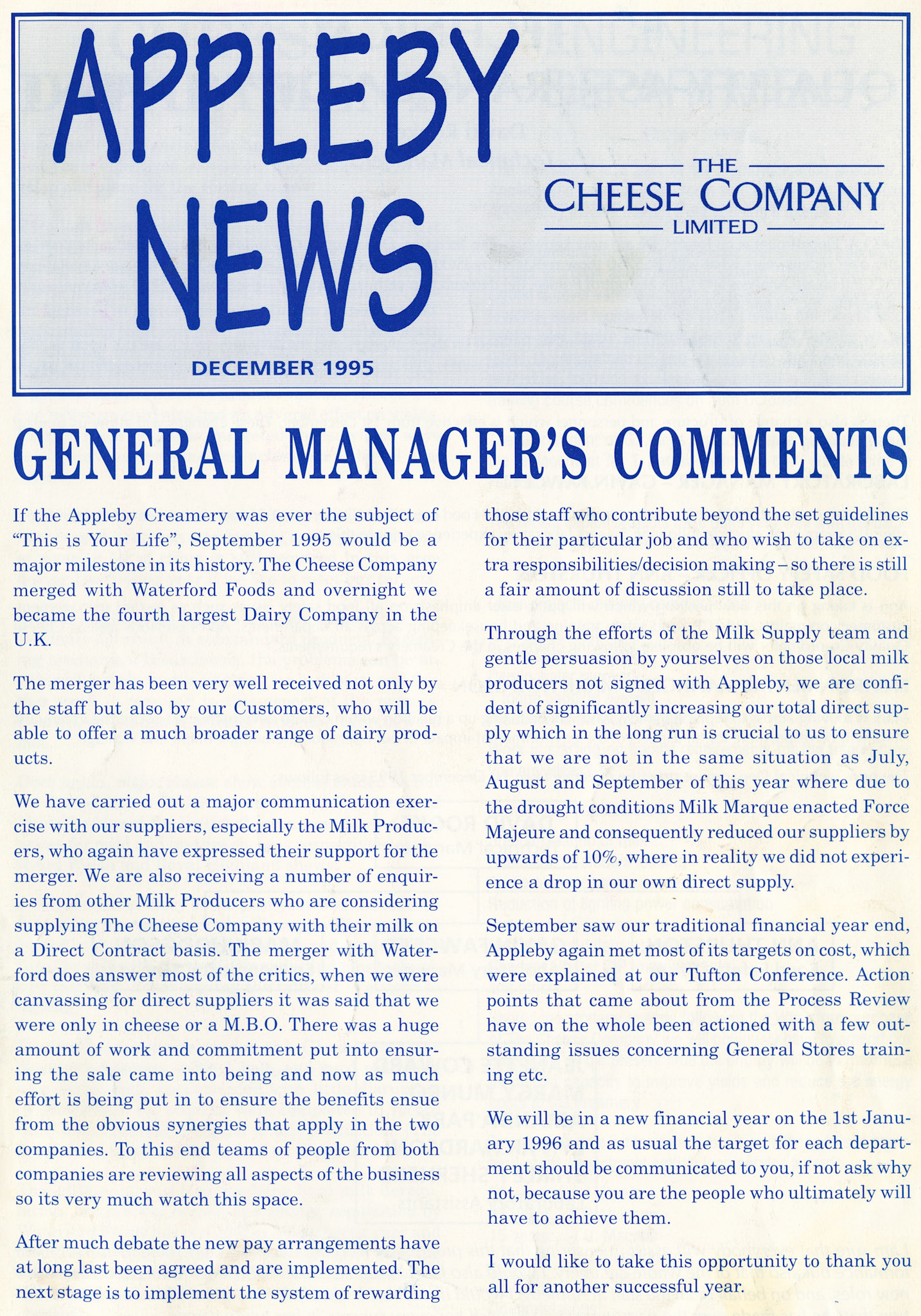 1995 December Appleby News (Courtesy Alan Mandle)