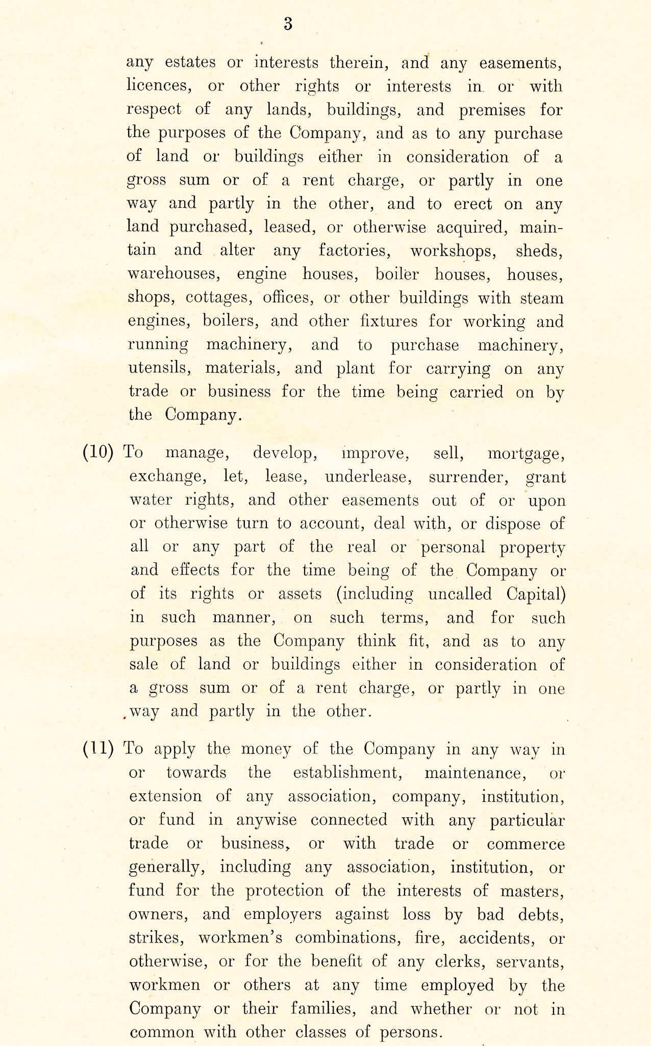 1918 Memorandum of Association for Ruyton Co-operative Dairies, Limited