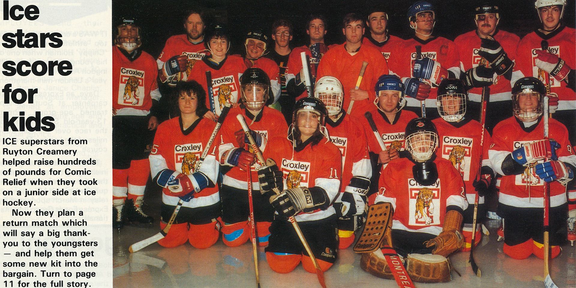 1989 Ruyton raise funds for Comic Relief (Courtesy Beryl Purslove)