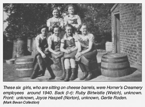 1940 Horner's Creamery employees from 'William Horner and His Creamery' by Jill King 2012