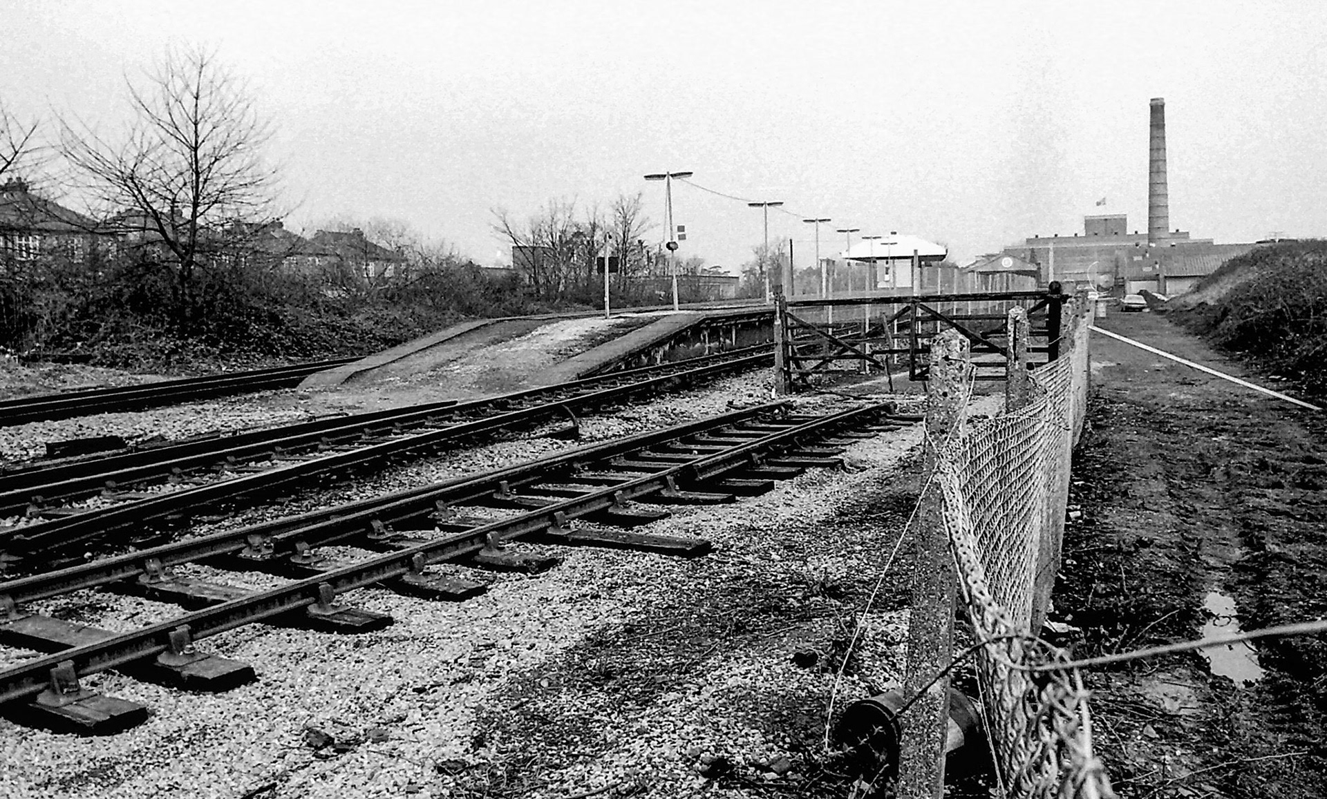 1979 South Morden rail siding and track removal. (Photographer Sam Jones)