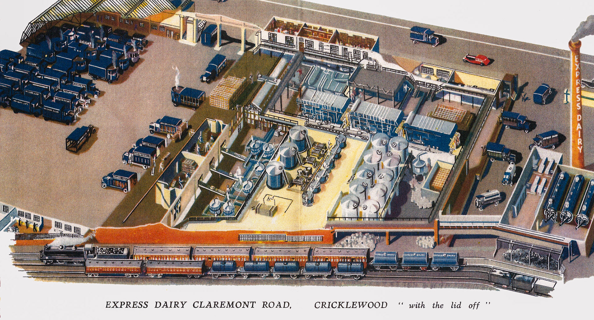 1940's Cricklewood - from dairy brochure. (Courtesy Paul Smith)