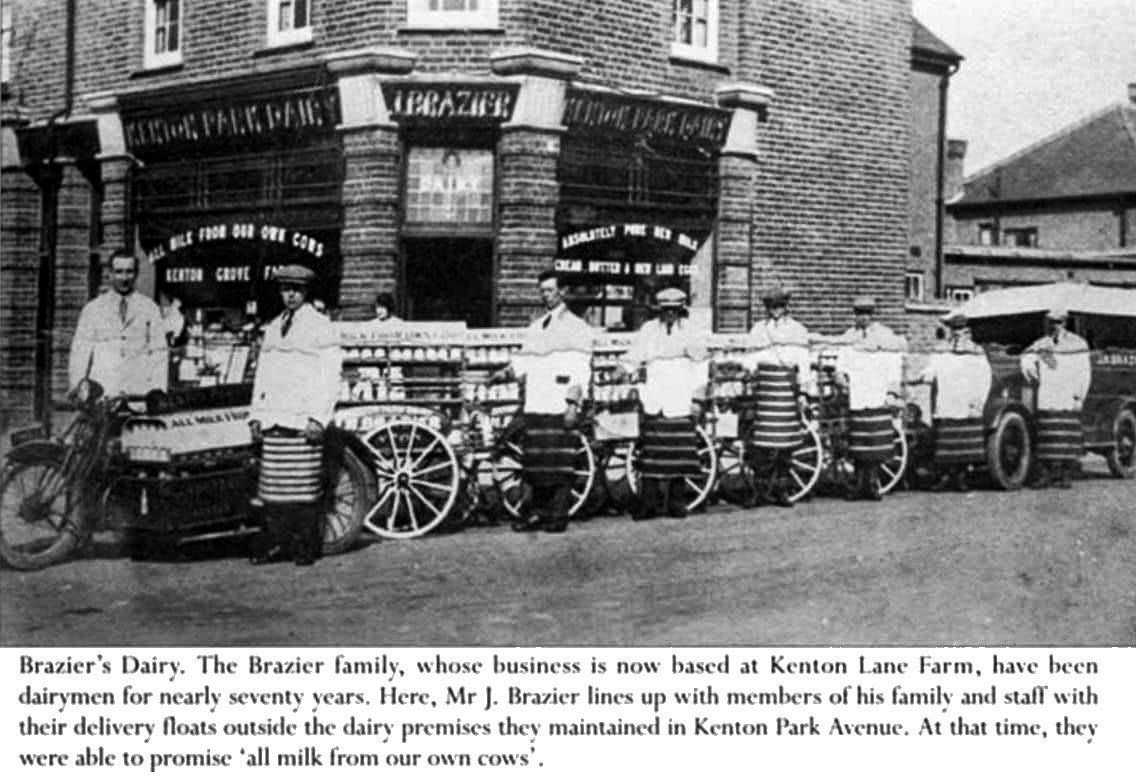 1900's Brazier's Dairy in Kenton Park Avenue. (Courtesy Nicole Leybourne, Harrow and surrounding areas past and present)