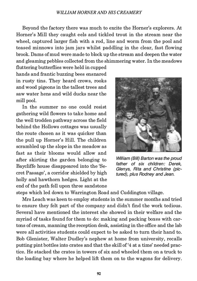 William Horner and his Creamery, Jill King