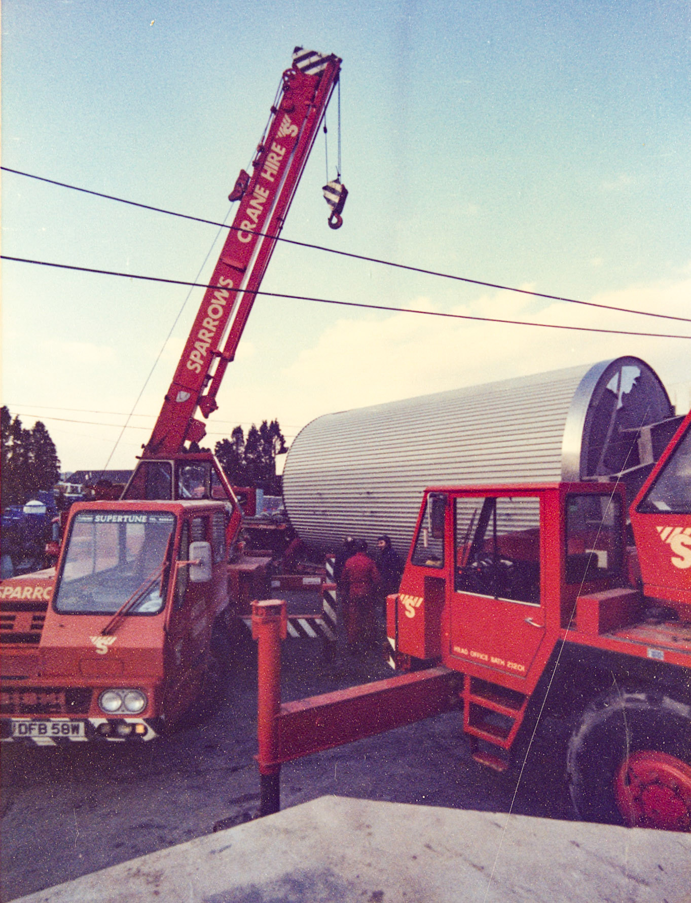 1980s Exeter Processing-silo and milk reception construction. (Pictures by Syd Johnston, presented by his son Ian via Teresa Heal)
