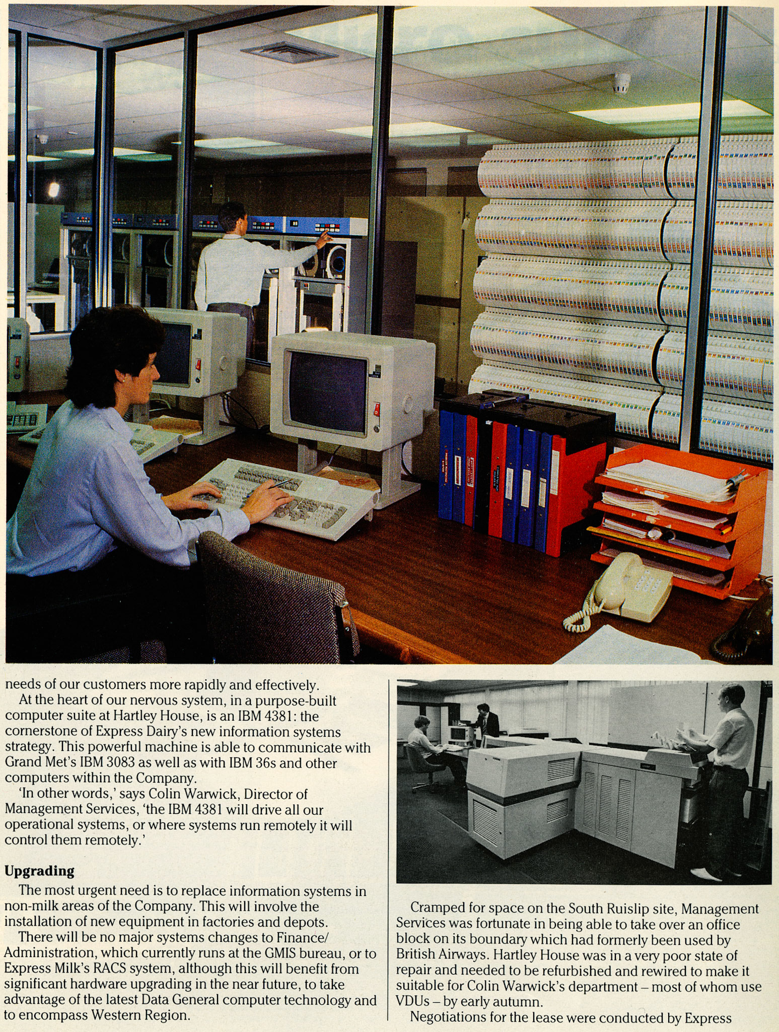 1985 Sarah Edmondson and Wayne Ramsay. Below, Tony Crompton, Jaime Lister and Dave Tunmore