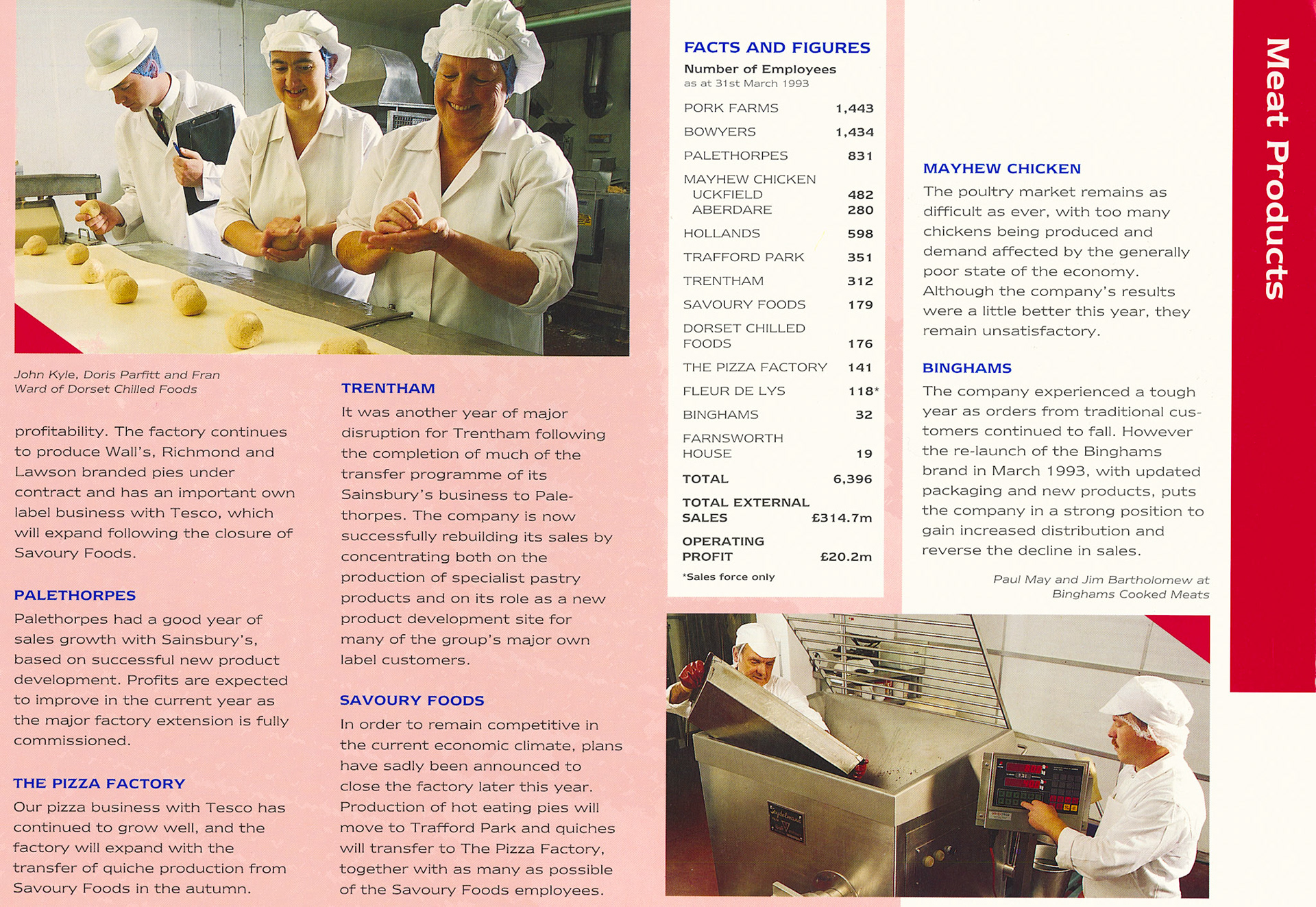 1993 Northern Foods Employee Report, following the purchase of Express and Eden Vale the previous financial year. (Express Dairy Tales Archive)