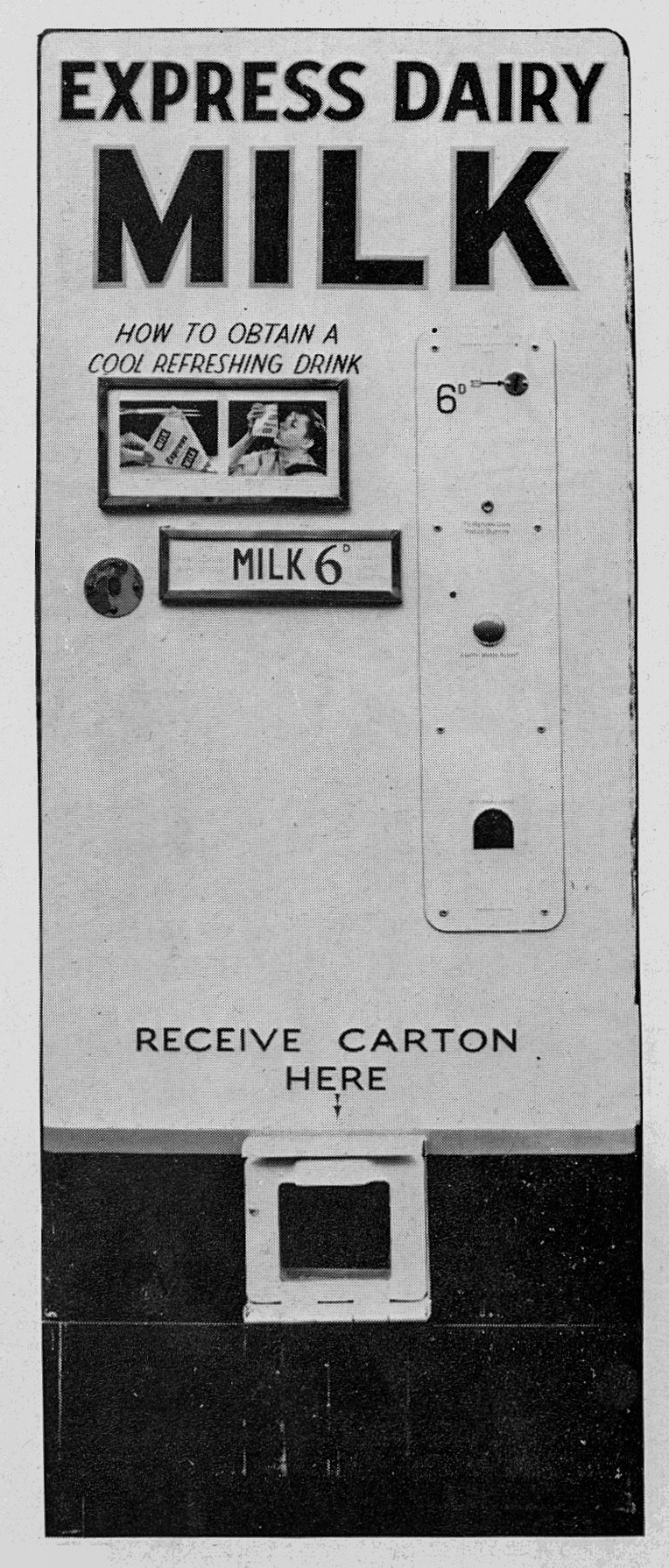 1968 Milk Vending Machine. (Express News Spring)