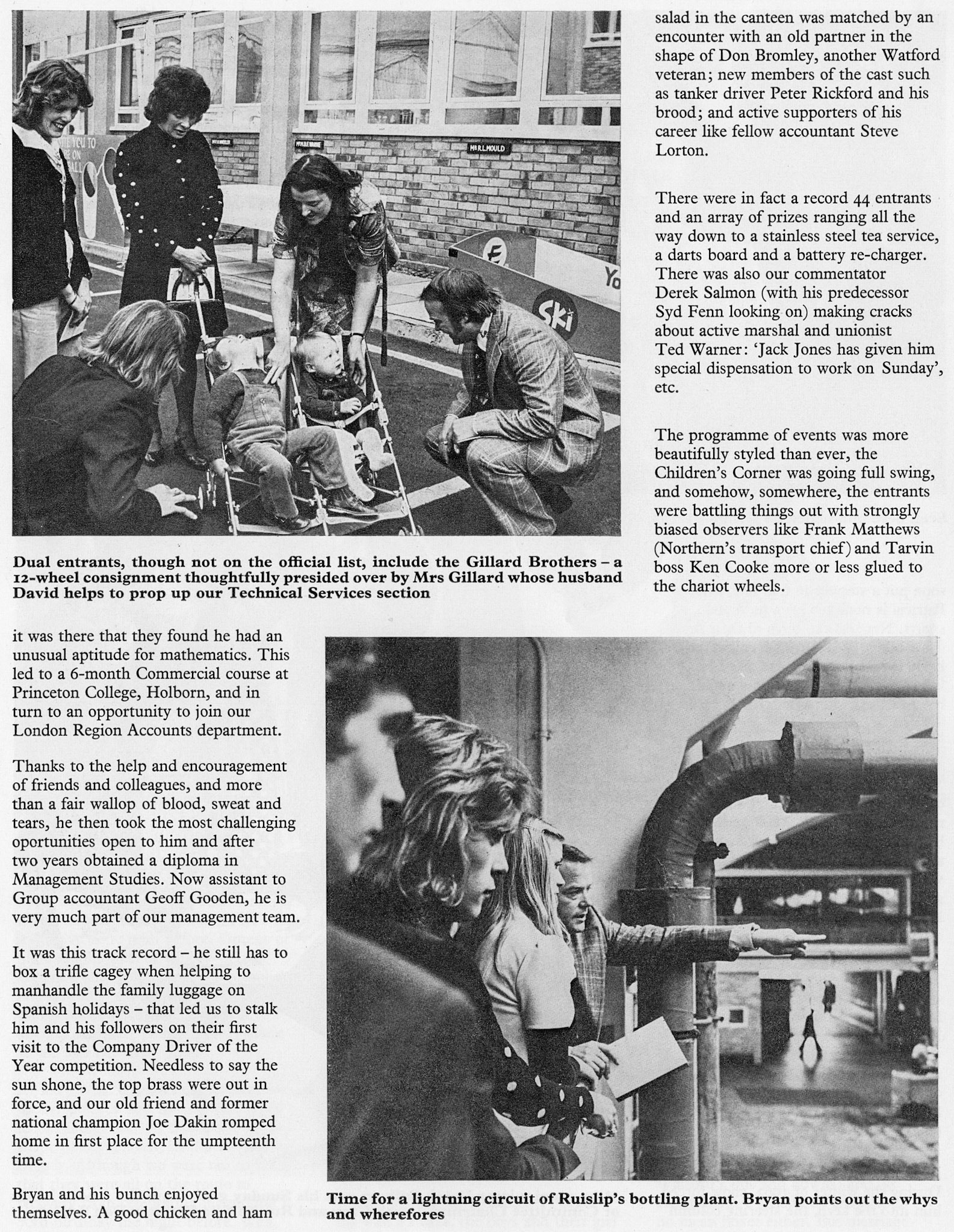 1976 Driver of the Year competition at South Ruislip, focussing on people attending.