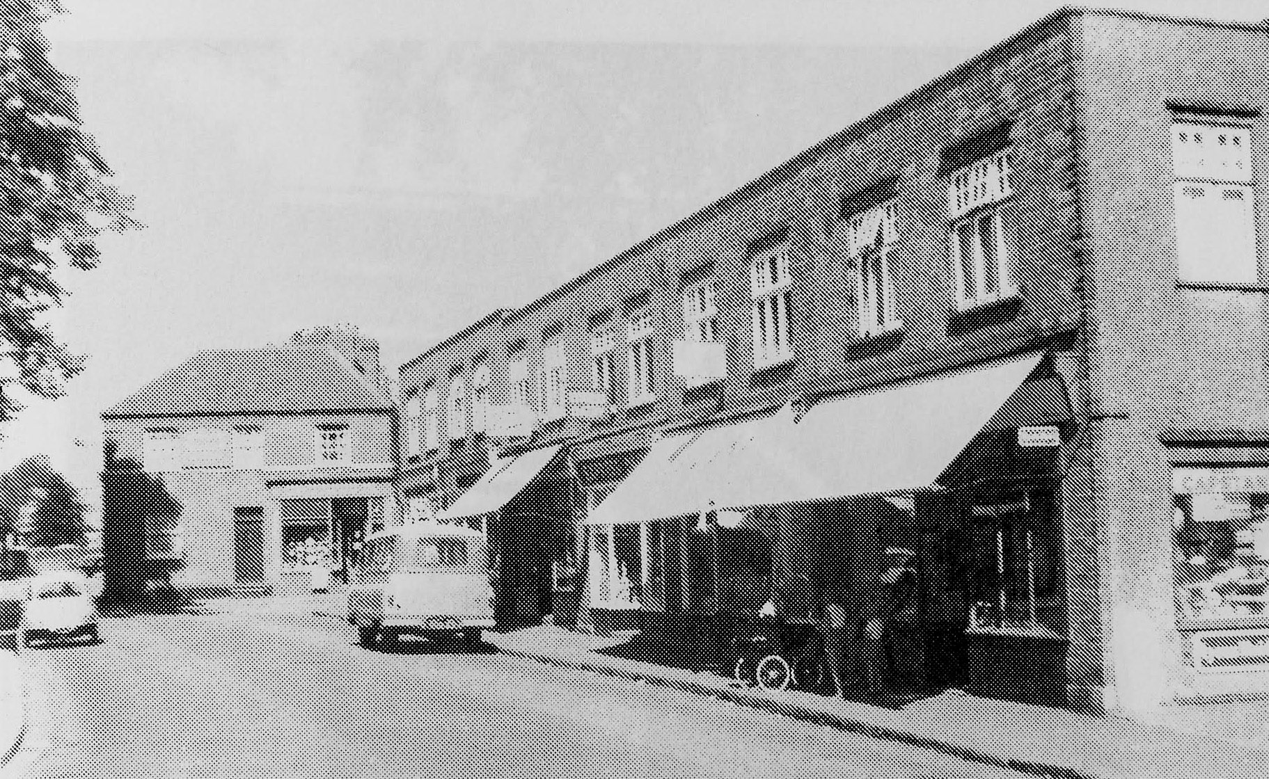 1960s Abbots Langley shop (with blind up), 47 High Street (Luck's Parade) (Courtesy Abbots Langley Local History Society)