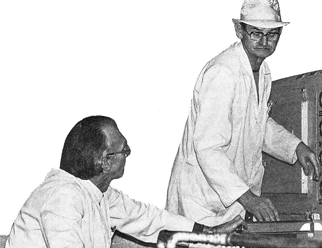 1978 Wakefield. L-R Assistant Processing Managers Arthur Taylor and Tom Bradley.  (Express News Spring)