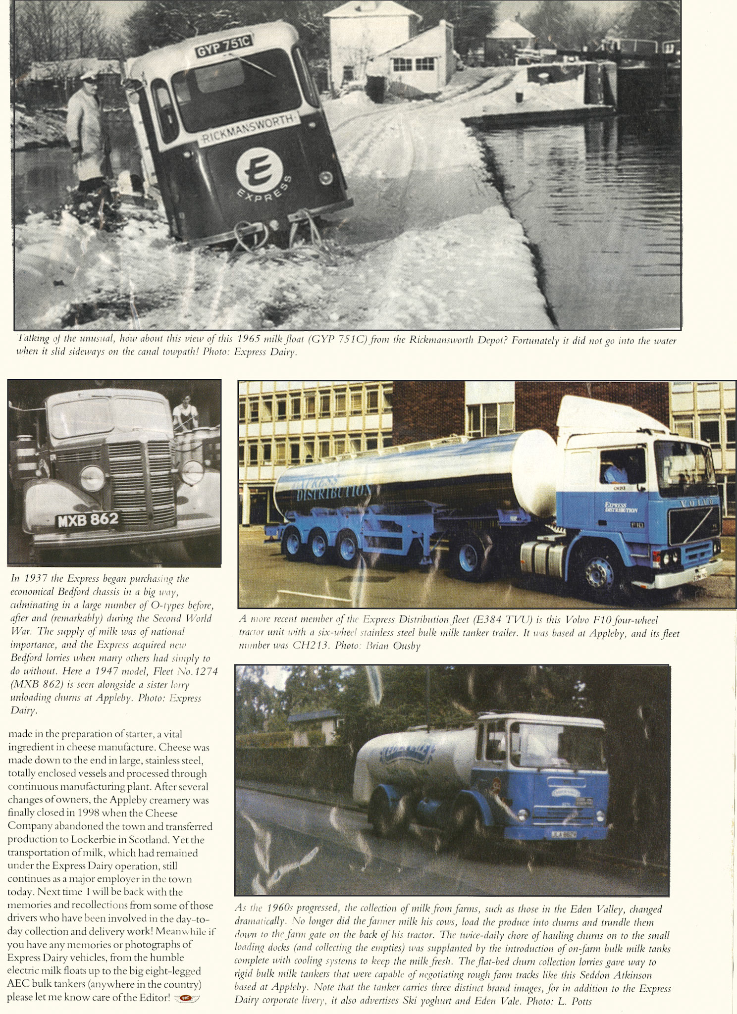 2002 'Cream of the Crop' article by Matthew Richardson (Heritage Commercials, July courtesy Paul Luke)