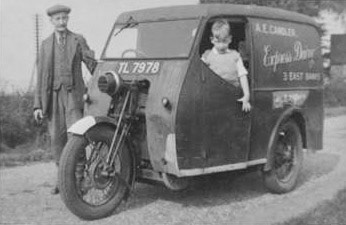 1940's? TL 7978 Three wheeler. (Courtesy Richard Gaylard)