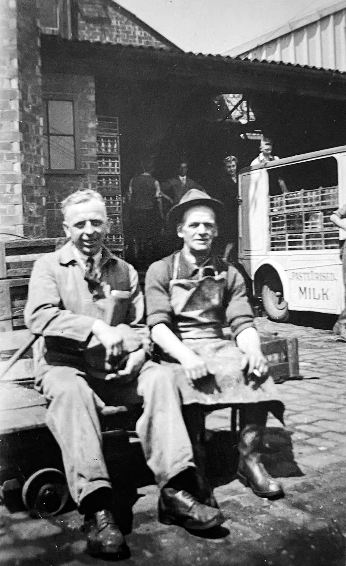 Dobson's Dairies, Levenshulme. Harry Whalley commented "My grandad and dad worked for Dobson's Dairies in Levenshume" (Courtesy Harry Whalley)
